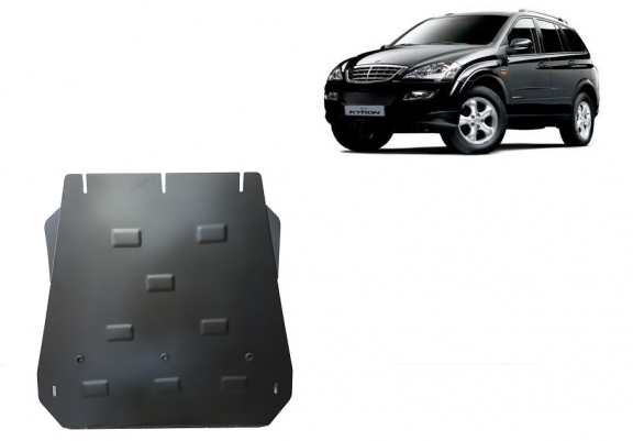 Steel gearbox skid plate for SsangYong Kyron