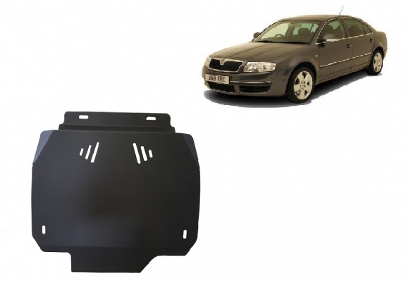 Steel automatic gearbox skid plate forSkoda Superb