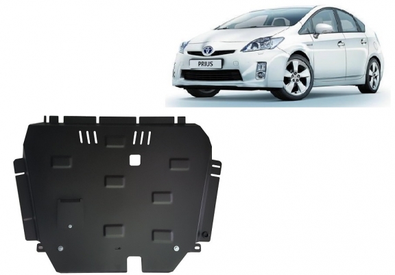 Steel skid plate for Toyota Prius