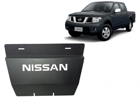 Steel radiator skid plate for Nissan Navara D40