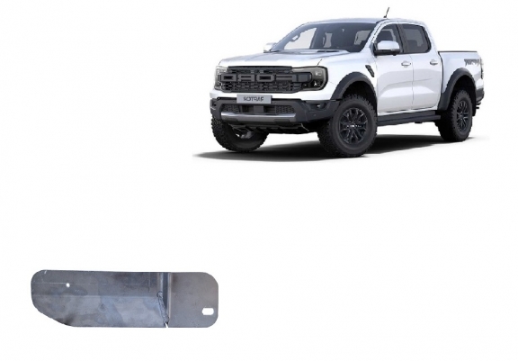 Aluminum fuel filter skid plate for Ford Ranger Raptor