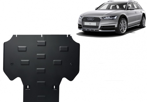 Steel gearbox skid plate for Audi All Road A6
