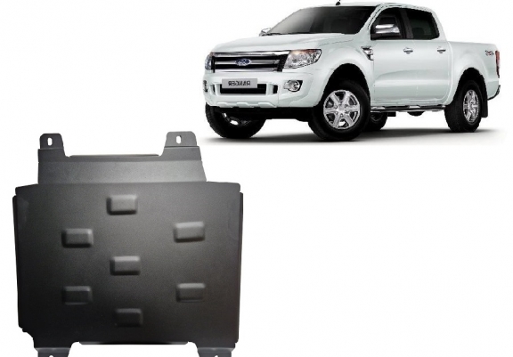 Steel gearbox skid plate for Ford Ranger