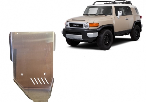 Aluminum gearbox skid plate for Toyota FJ Cruiser