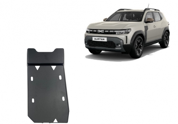 Steel diferential skid plate for Dacia Duster 4x4