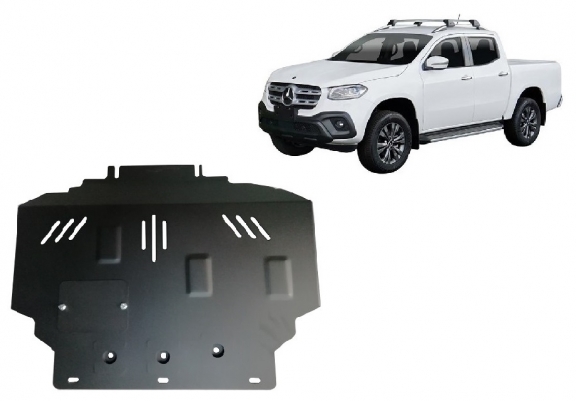 Steel skid plate for Mercedes X-Class W470