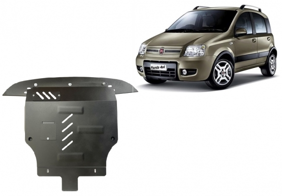 Steel skid plate for Fiat Panda 4x4