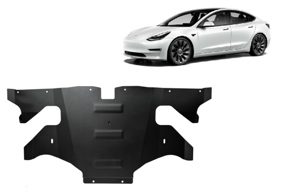 Rear electric motor skid plate for Tesla Model Y AWD