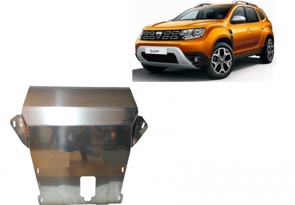 Aluminum skid plate for Dacia Duster