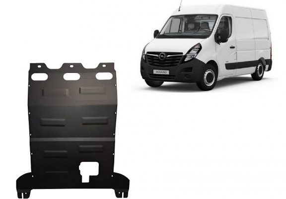 Steel skid plate for Opel Movano C 