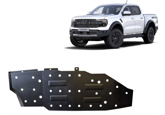 Steel fuel tank skid plate  for Ford Ranger Raptor