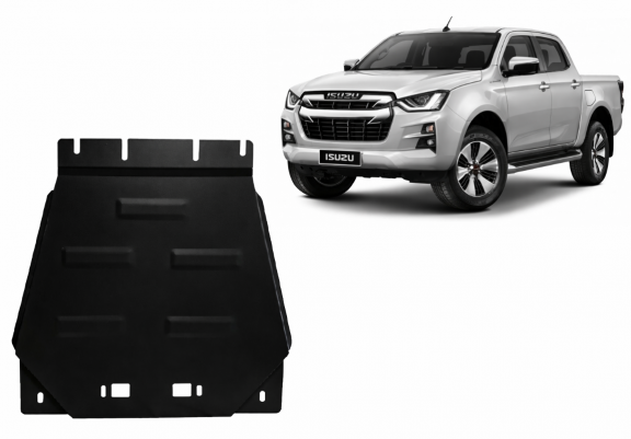 Steel gearbox skid plate for Isuzu D-Max