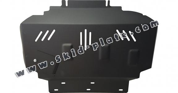Steel skid plate for Nissan Navara D40