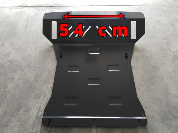 Steel skid plate for the protection of the engine and the radiator for Mitsubishi Pajero 4 (V80, V90)