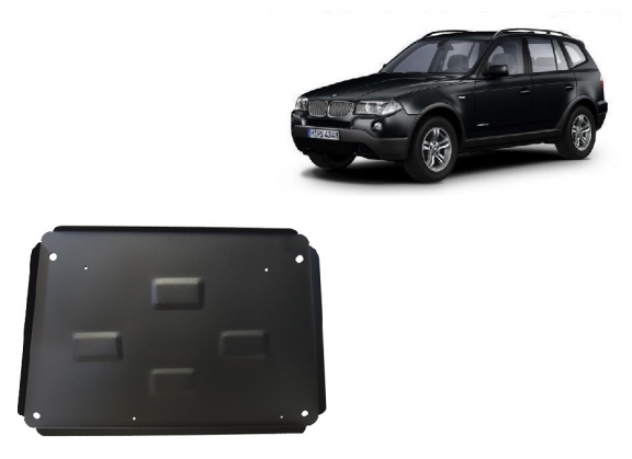Steel skid plate for BMW X3 E83