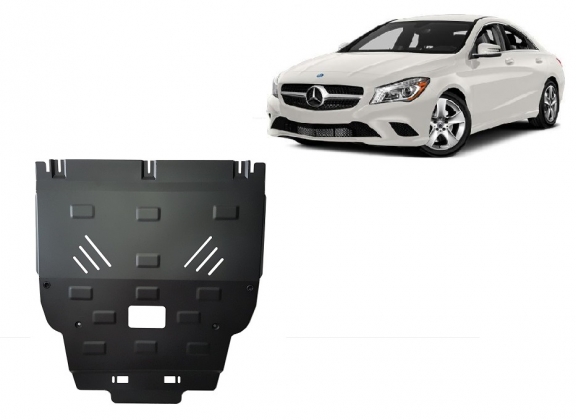 Steel skid plate for Mercedes CLA X117