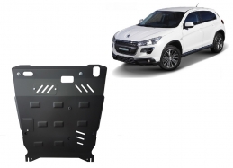 Steel skid plate for Peugeot 4008