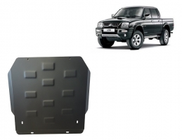 Steel gearbox and differential skid plate for Mitsubishi L 200