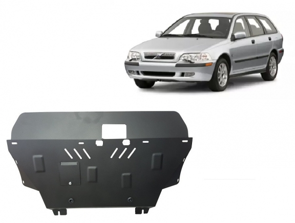 Steel skid plate for Volvo V40