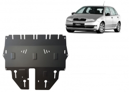 Steel skid plate for Skoda Fabia 1