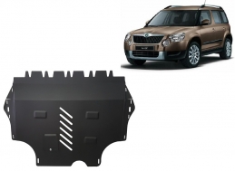 Steel skid plate for Skoda Yeti