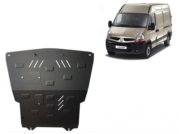 Steel skid plate for Renault Master 2