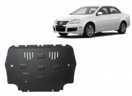 Steel skid plate for VW Jetta