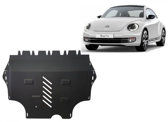 Steel skid plate for Volkswagen New Beetle