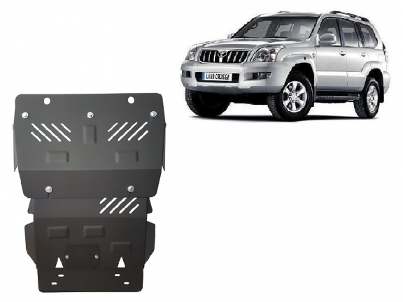 Steel skid plate for Toyota Land Cruiser J120