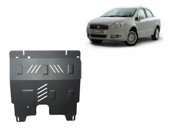 Steel skid plate for Fiat Linea