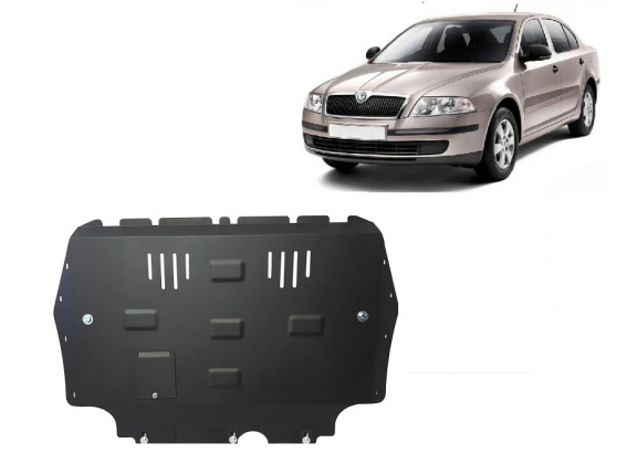 Steel skid plate for Skoda Octavia 2