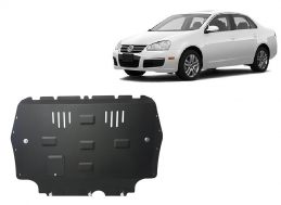Steel skid plate for VW Jetta
