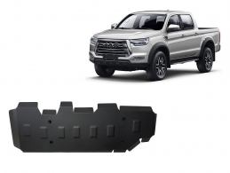 Steel fuel tank skid plate for Jac T8