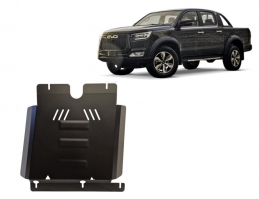 Steel gearbox skid plate for Evo Cross 4