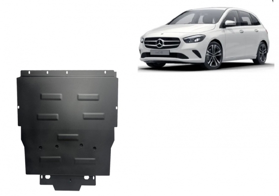 Steel skid plate for Mercedes CLA C118