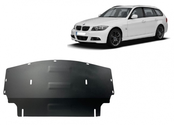 Steel radiator skid plate for BMW seria 3 - E90
