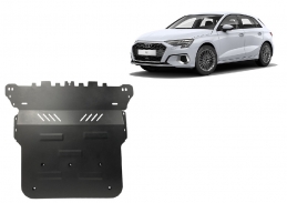Steel skid plate for Audi A3