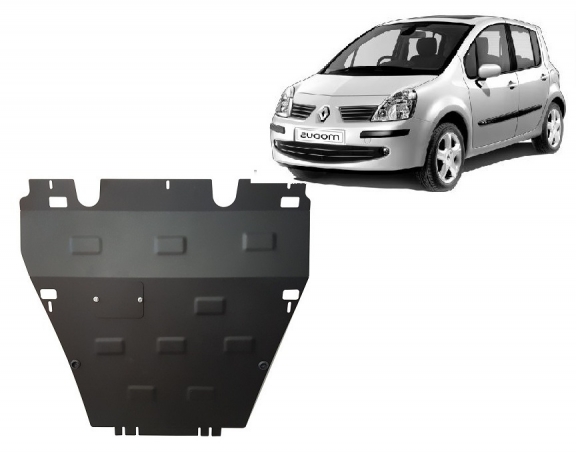 Steel skid plate for Renault Modus