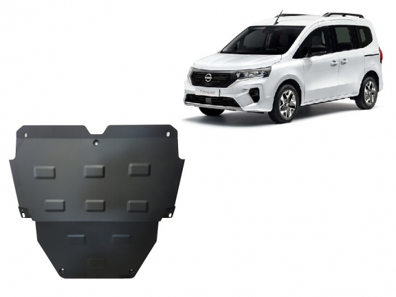 Steel skid plate for Nissan Townstar