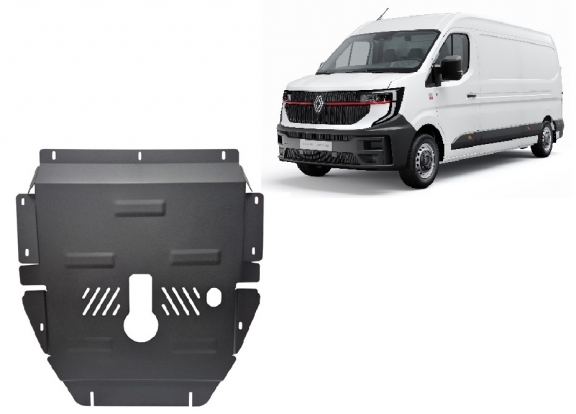 Steel skid plate for Renault Master
