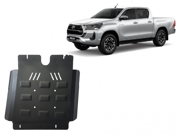 Steel gearbox skid plate for Toyota Hilux Invincible