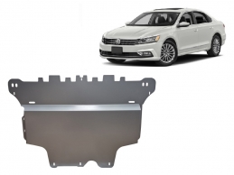 Aluminum skid plate for VW Passat B8