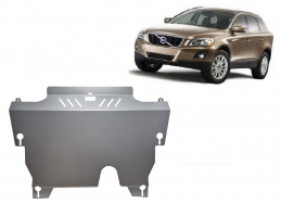 Aluminum skid plate for the protection of the engine and the gearbox for Volvo XC60