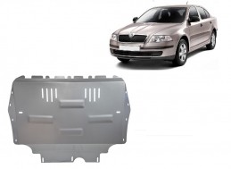 Aluminum skid plate for Skoda Octavia 2