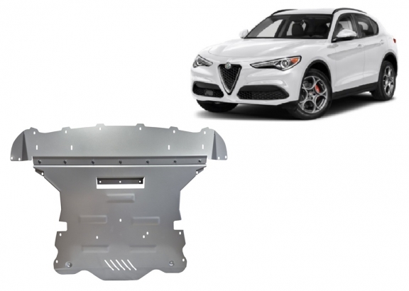 Aluminium skid plate for Alfa Romeo Stelvio