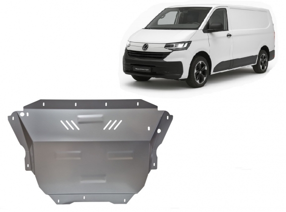 Aluminum skid plate for Volkswagen Transporter T7 Van