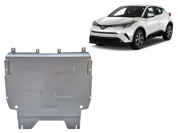 Aluminum skid plate for Toyota C-HR