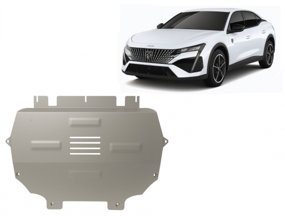 Aluminium skid plate for Peugeot 408