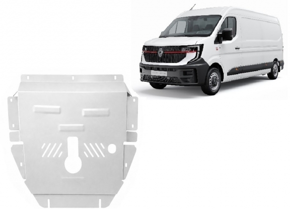 Aluminium skid plate for Renault Master