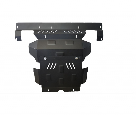 Steel skid plate for the protection of the engine and the radiator for Toyota Hilux Revo